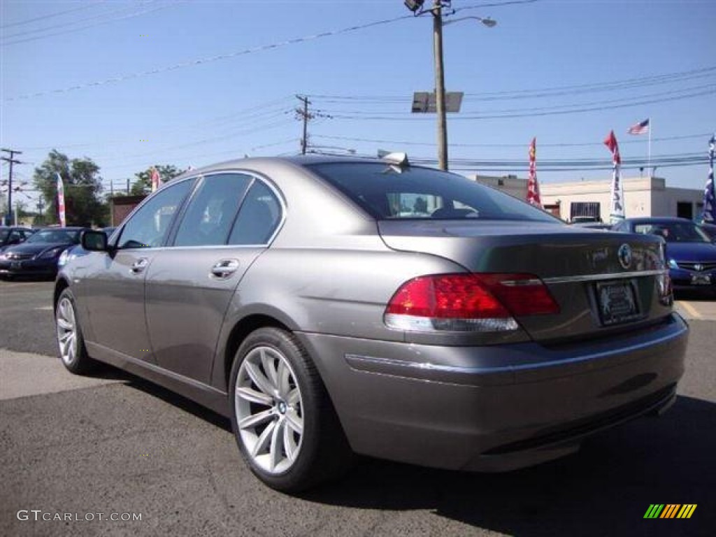 2008 7 Series 750i Sedan - Moonstone Metallic / Flannel Grey photo #4