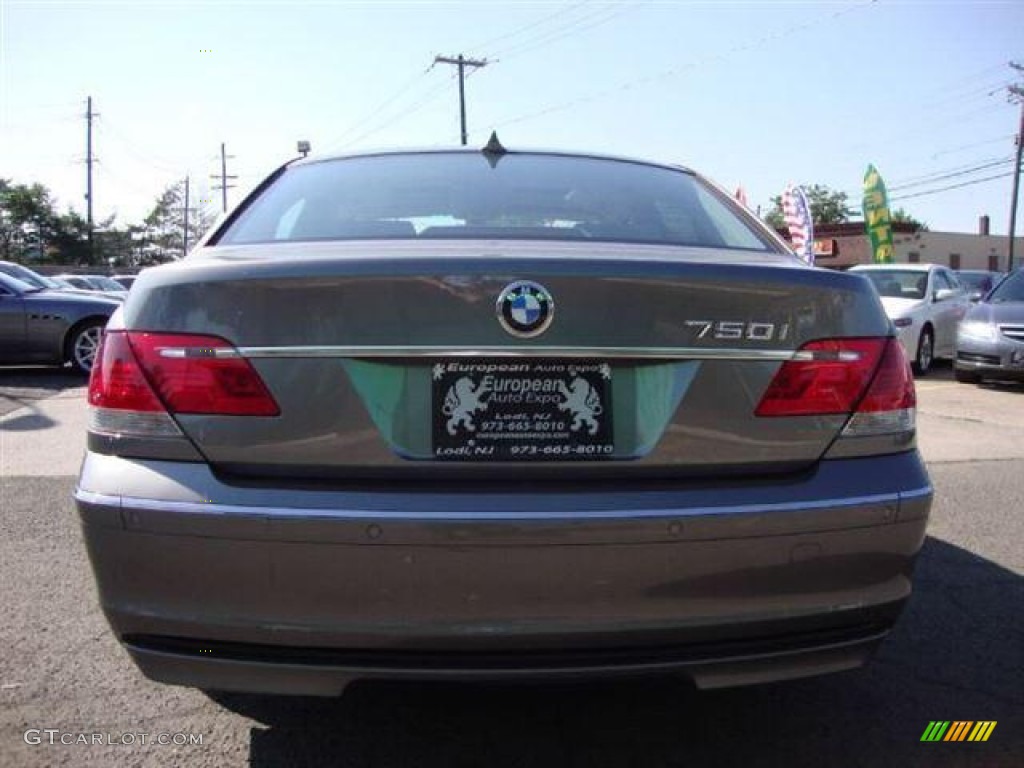 2008 7 Series 750i Sedan - Moonstone Metallic / Flannel Grey photo #5