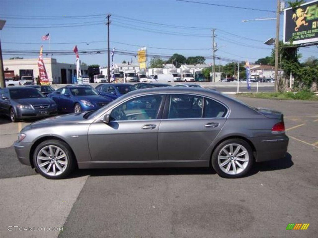 2008 7 Series 750i Sedan - Moonstone Metallic / Flannel Grey photo #6