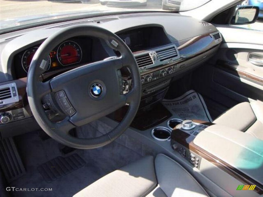 2008 7 Series 750i Sedan - Moonstone Metallic / Flannel Grey photo #11