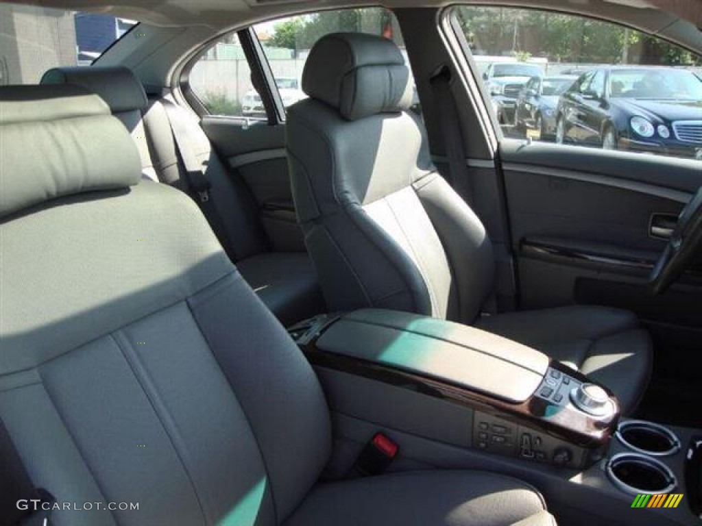 2008 7 Series 750i Sedan - Moonstone Metallic / Flannel Grey photo #16