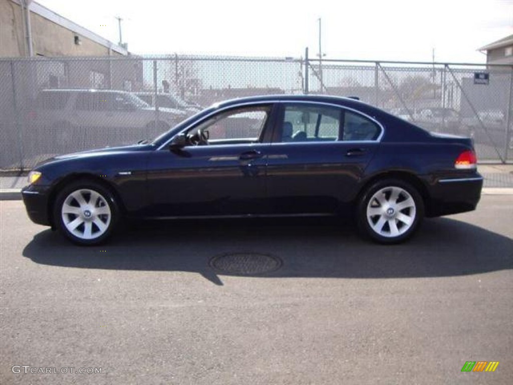 2006 7 Series 750i Sedan - Monaco Blue Metallic / Basalt Grey/Flannel Grey photo #4