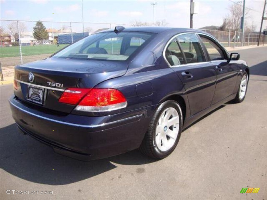 2006 7 Series 750i Sedan - Monaco Blue Metallic / Basalt Grey/Flannel Grey photo #7