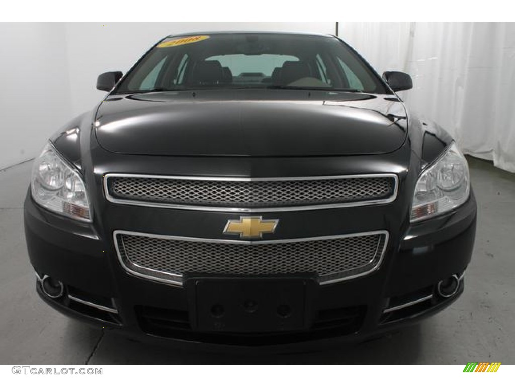 2008 Malibu LTZ Sedan - Black Granite Metallic / Cocoa/Cashmere Beige photo #2