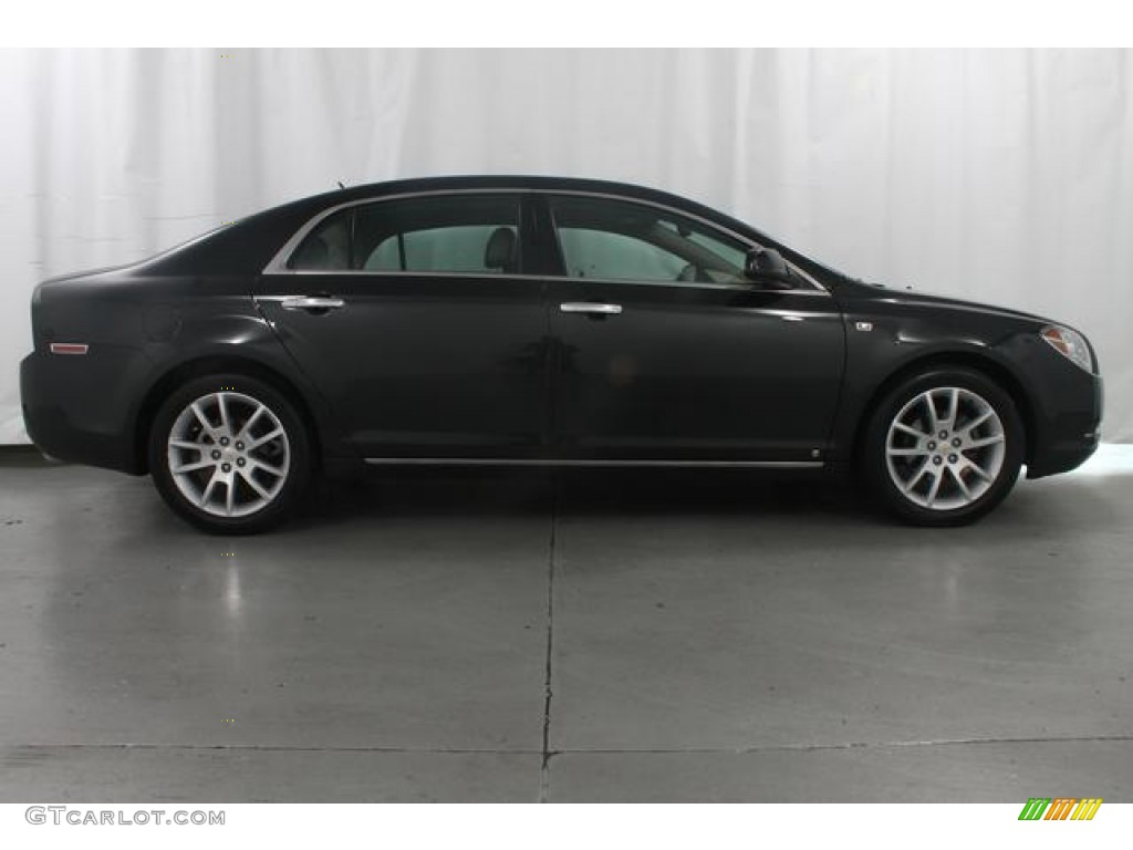 2008 Malibu LTZ Sedan - Black Granite Metallic / Cocoa/Cashmere Beige photo #4