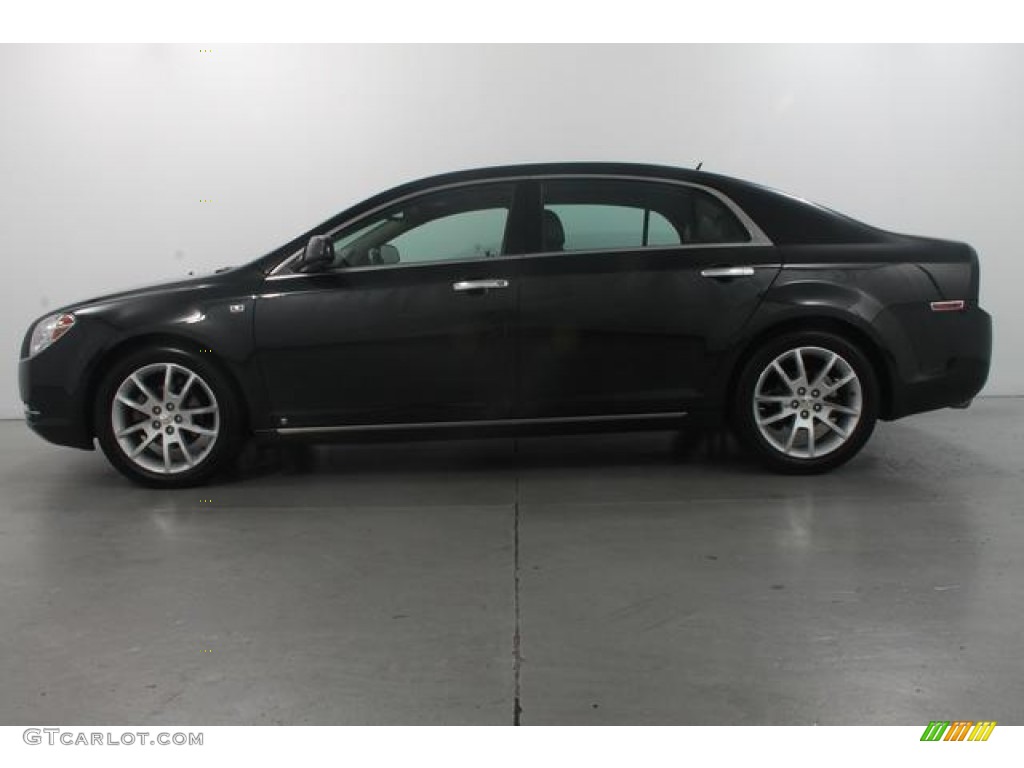 2008 Malibu LTZ Sedan - Black Granite Metallic / Cocoa/Cashmere Beige photo #8