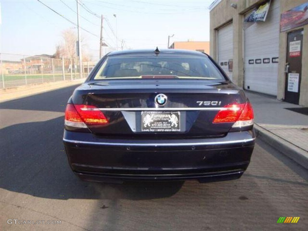 2006 7 Series 750i Sedan - Monaco Blue Metallic / Dark Beige/Beige III photo #5