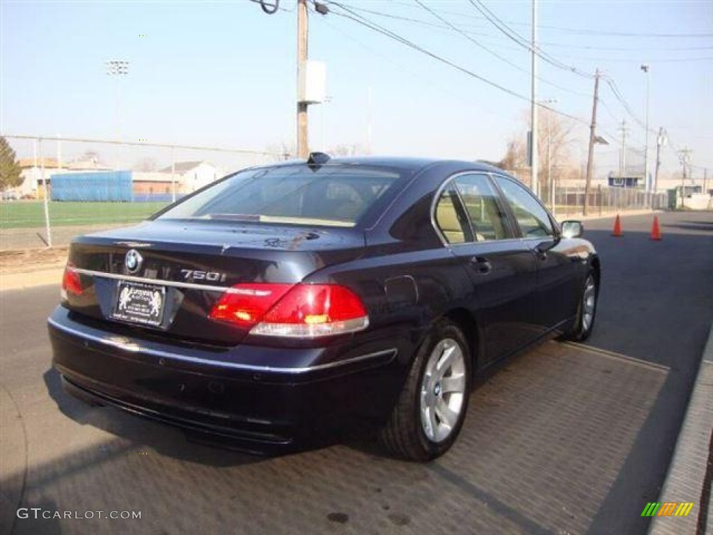 2006 7 Series 750i Sedan - Monaco Blue Metallic / Dark Beige/Beige III photo #6