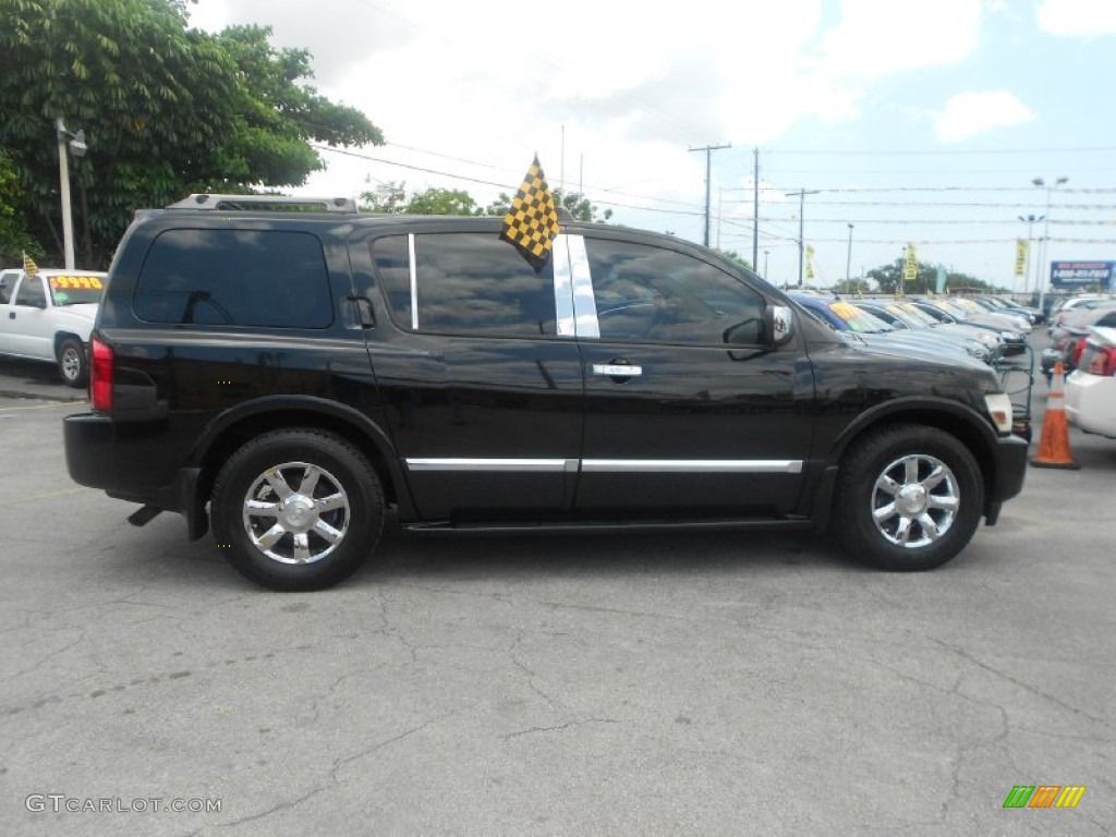 2004 QX 56 - Liquid Onyx Black / Willow photo #6