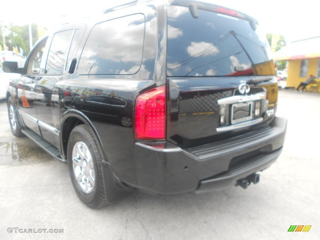 2004 QX 56 - Liquid Onyx Black / Willow photo #7