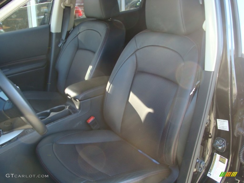 2011 Rogue SL AWD - Wicked Black / Black photo #14