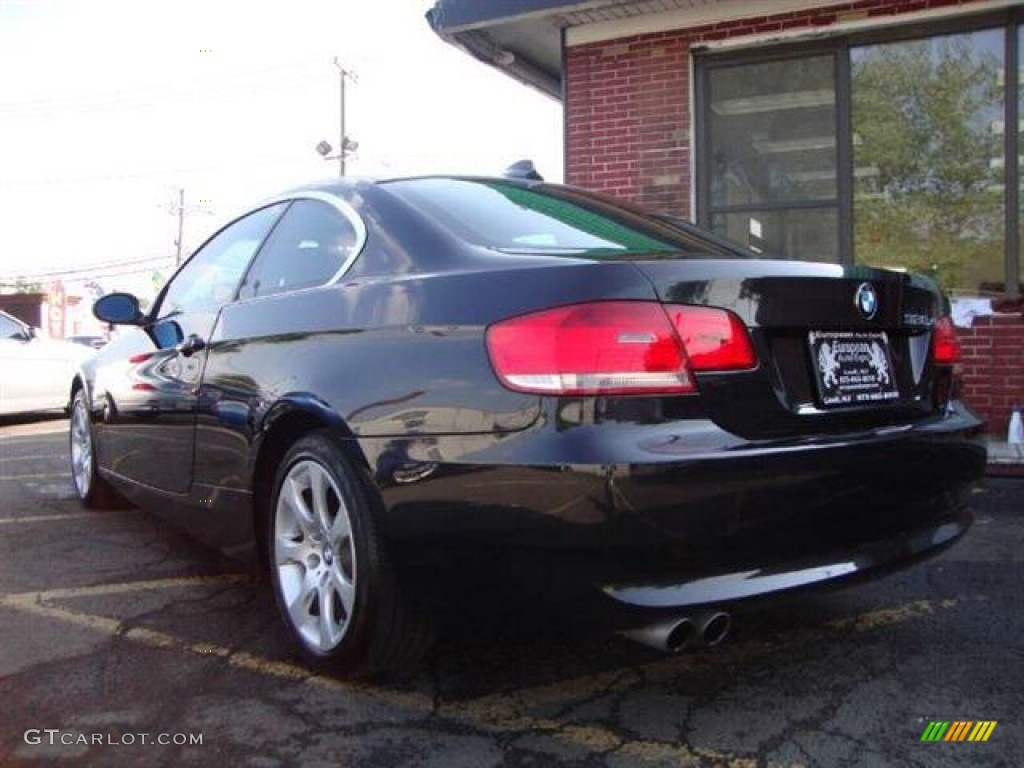 2008 3 Series 328xi Coupe - Black Sapphire Metallic / Black photo #4