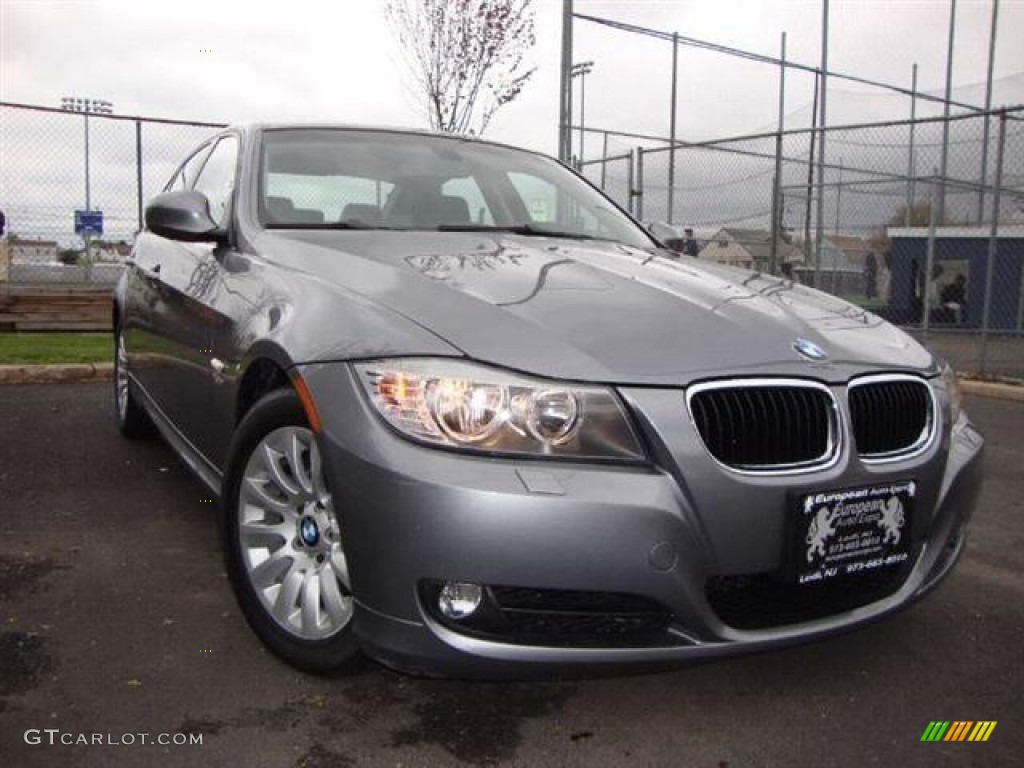 2009 3 Series 328xi Sedan - Space Grey Metallic / Black photo #2