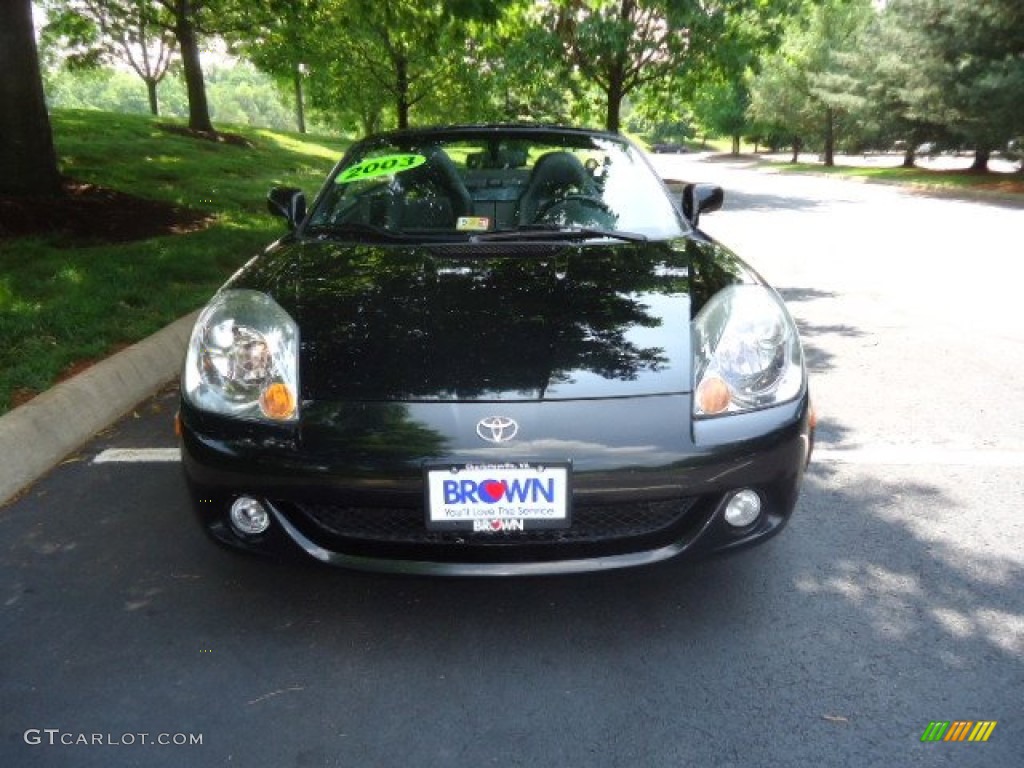 2003 MR2 Spyder Roadster - Black / Black photo #2