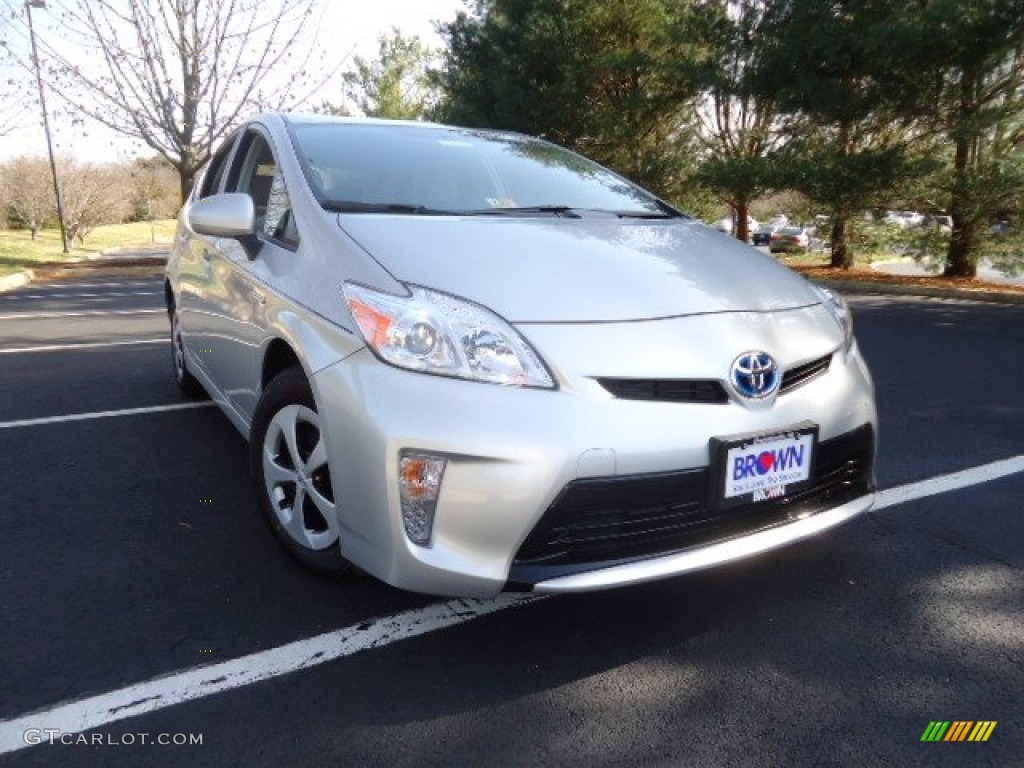 2012 Prius 3rd Gen Three Hybrid - Classic Silver Metallic / Misty Gray photo #1