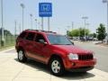 2005 Inferno Red Crystal Pearl Jeep Grand Cherokee Laredo  photo #2