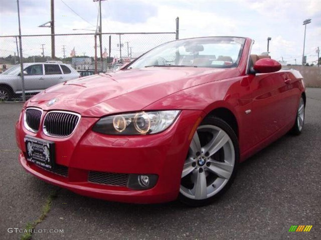 2009 3 Series 335i Convertible - Crimson Red / Saddle Brown Dakota Leather photo #1