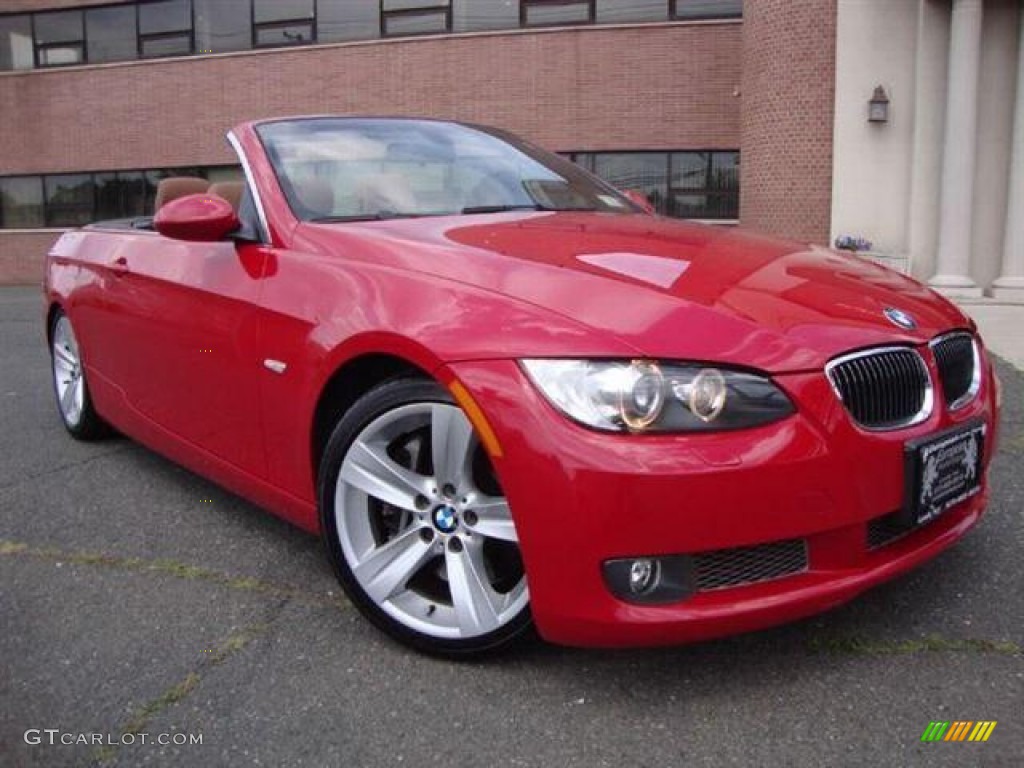 2009 3 Series 335i Convertible - Crimson Red / Saddle Brown Dakota Leather photo #2