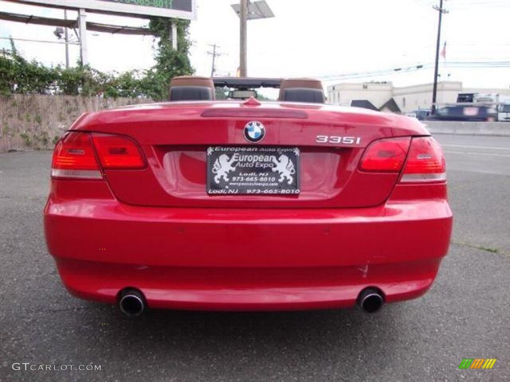 2009 3 Series 335i Convertible - Crimson Red / Saddle Brown Dakota Leather photo #5