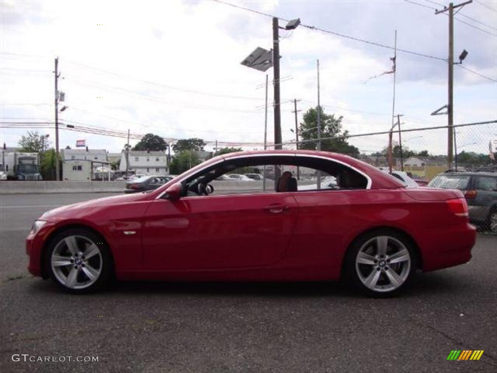 2009 3 Series 335i Convertible - Crimson Red / Saddle Brown Dakota Leather photo #7