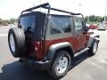 2008 Red Rock Crystal Pearl Jeep Wrangler X 4x4  photo #8