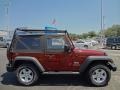 2008 Red Rock Crystal Pearl Jeep Wrangler X 4x4  photo #9