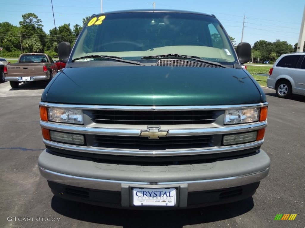 2002 Express 1500 Passenger Conversion Van - Forest Green Metallic / Neutral photo #18