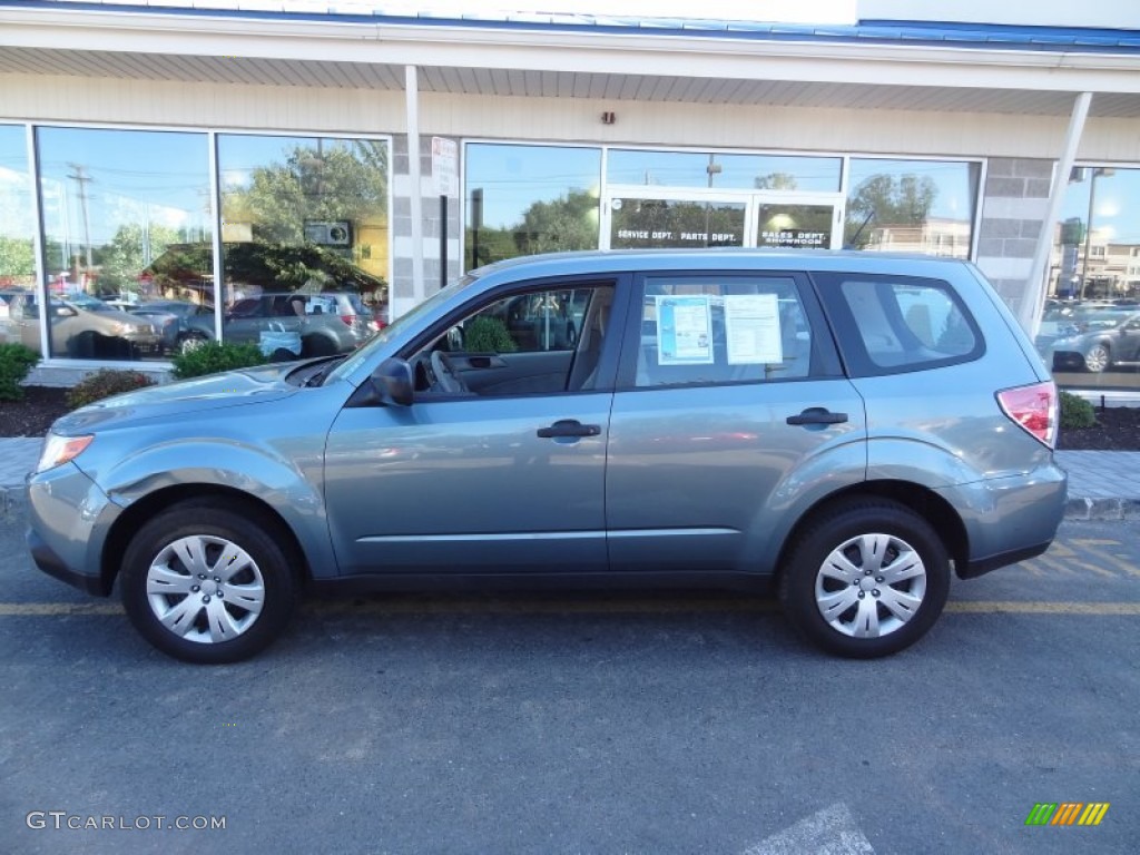 2009 Forester 2.5 X - Sage Green Metallic / Platinum photo #3