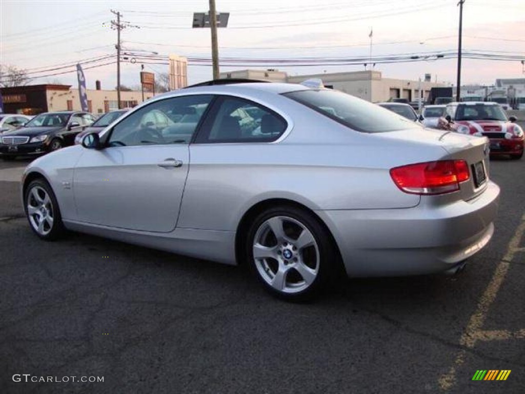 2009 3 Series 328xi Coupe - Titanium Silver Metallic / Black photo #3