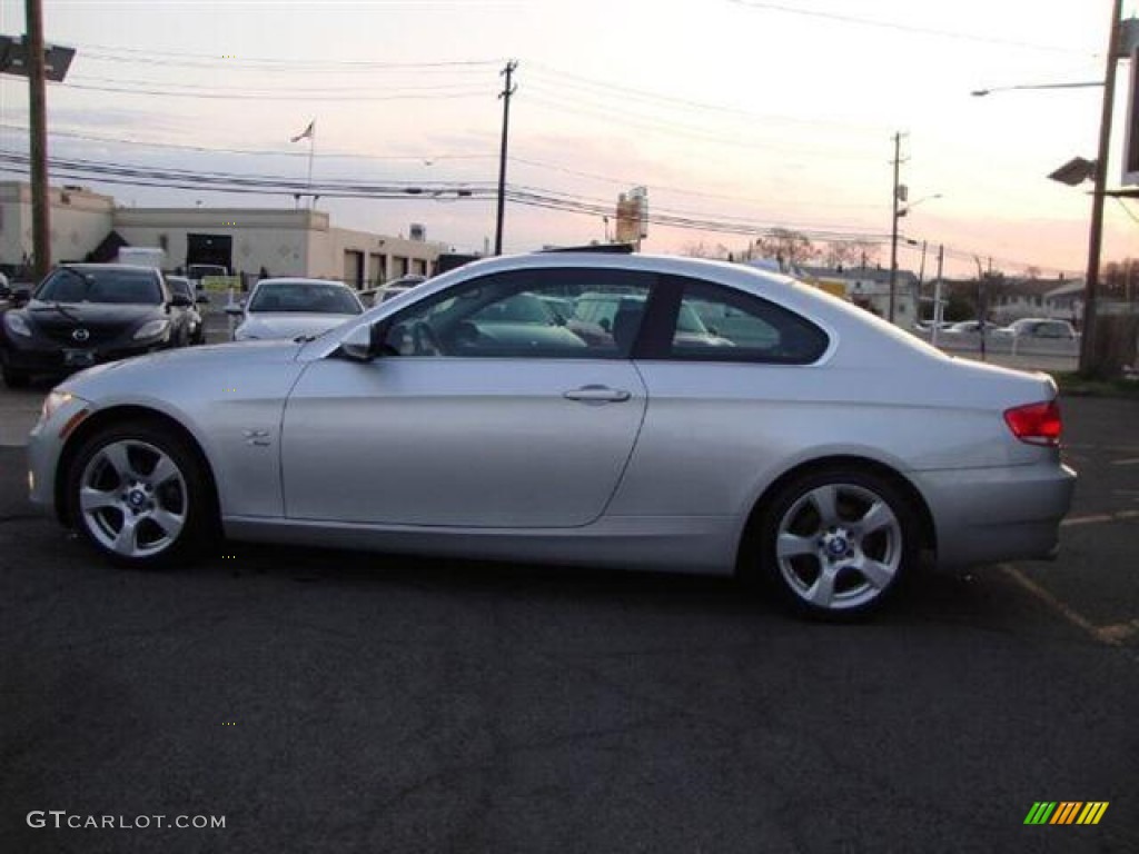 2009 3 Series 328xi Coupe - Titanium Silver Metallic / Black photo #6