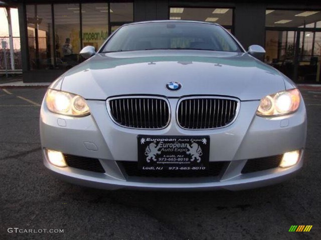 2009 3 Series 328xi Coupe - Titanium Silver Metallic / Black photo #8