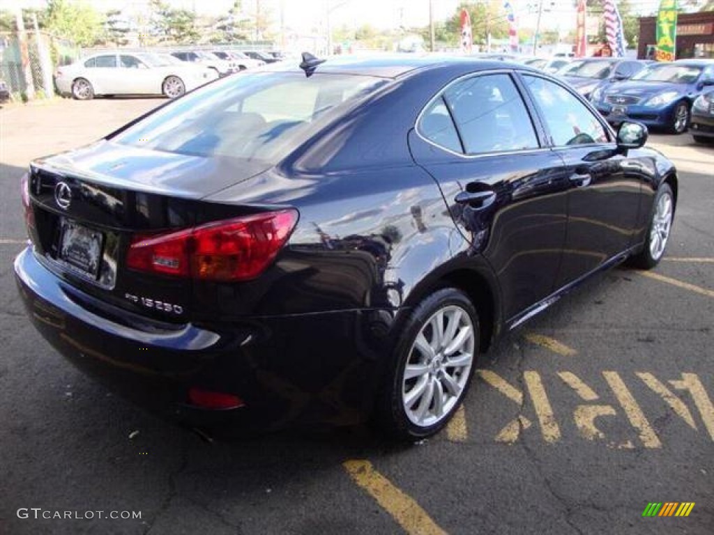 2008 IS 250 AWD - Black Sapphire Pearl / Black photo #3