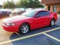 2004 Torch Red Ford Mustang V6 Coupe  photo #3