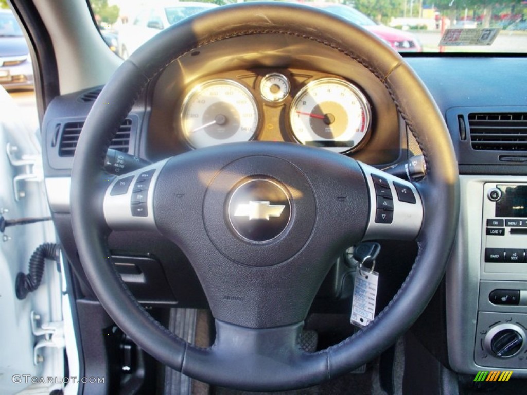 2007 Chevrolet Cobalt SS Coupe Ebony Steering Wheel Photo #67333310