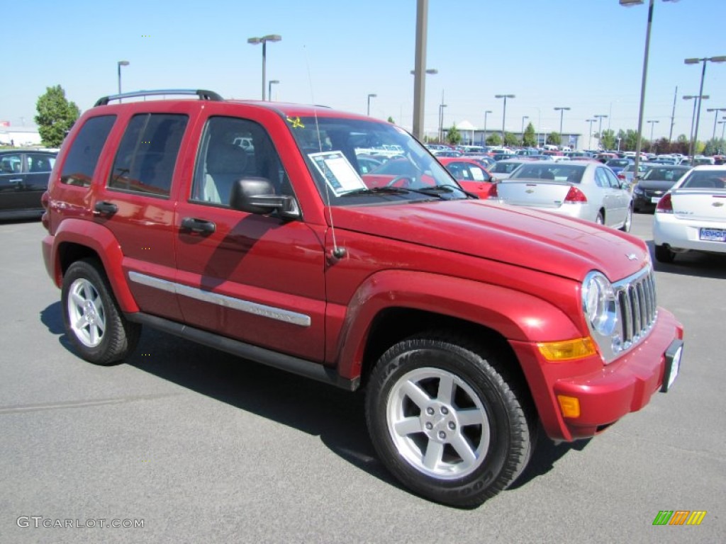 Inferno Red Crystal Pearl Jeep Liberty