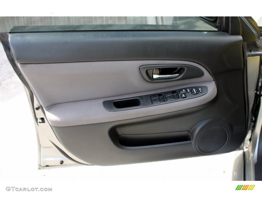 2006 Subaru Impreza WRX Sedan Anthracite Black Door Panel Photo #67336115