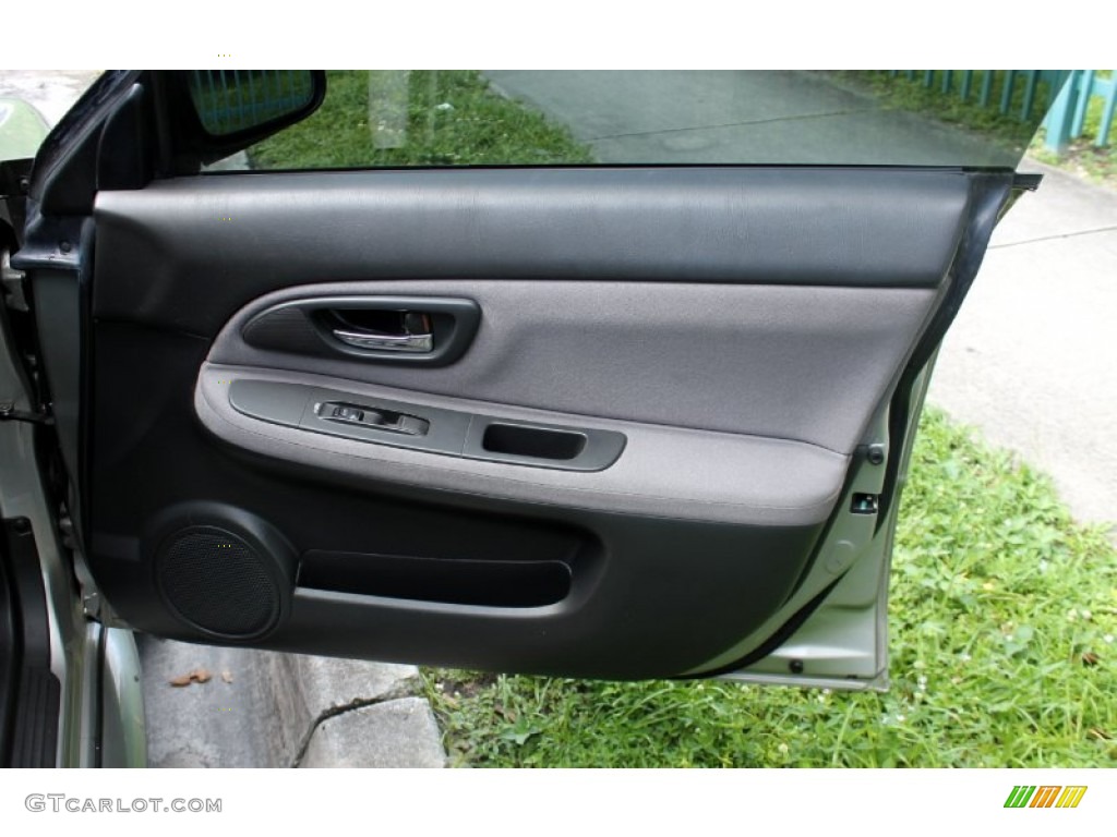 2006 Subaru Impreza WRX Sedan Anthracite Black Door Panel Photo #67336118