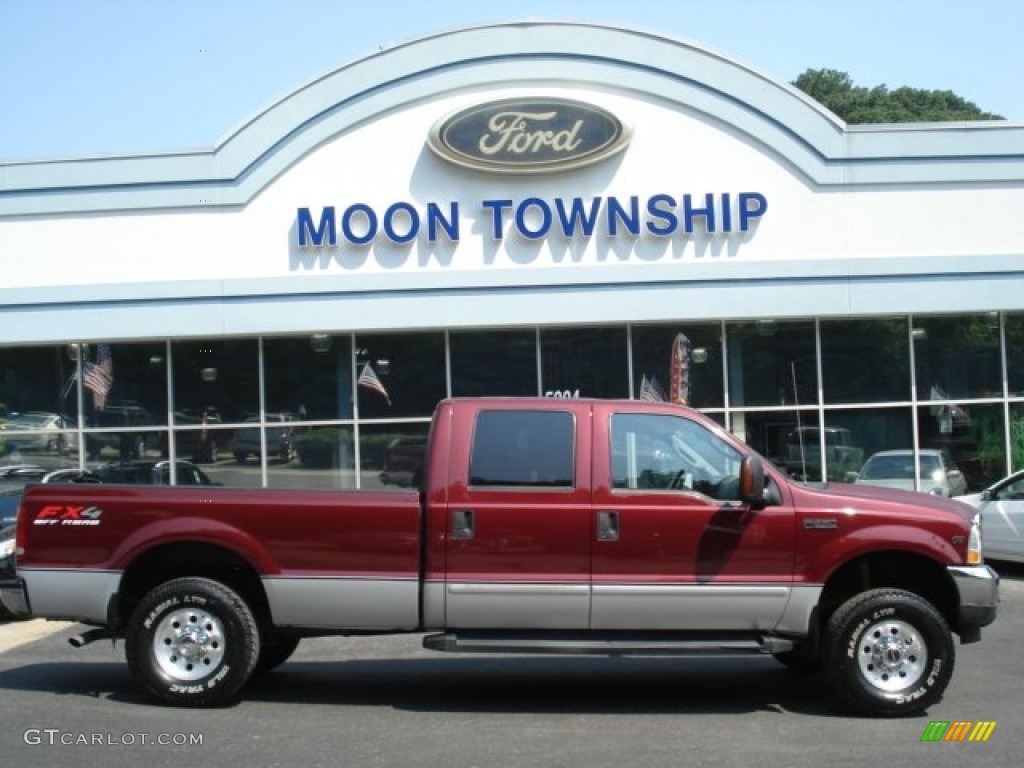 2004 F250 Super Duty FX4 Crew Cab 4x4 - Dark Toreador Red Metallic / Medium Flint photo #1