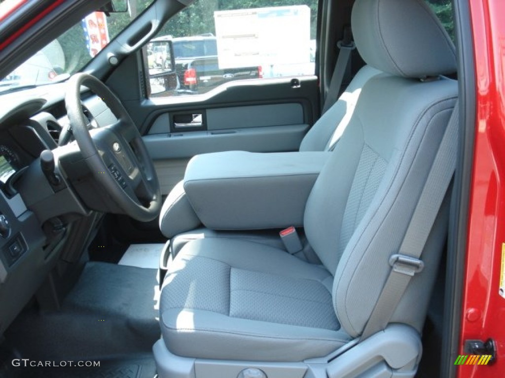 Steel Gray Interior 2012 Ford F150 XL Regular Cab 4x4 Photo #67338377