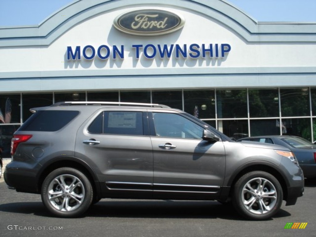2013 Explorer Limited 4WD - Sterling Gray Metallic / Pecan/Charcoal Black photo #1