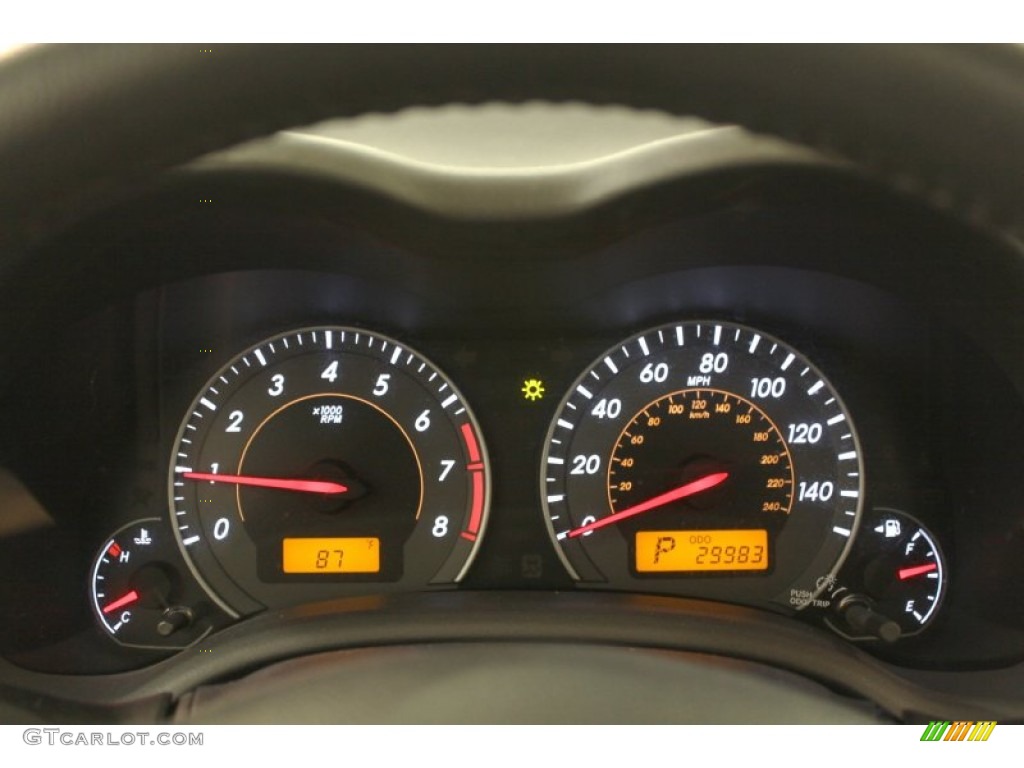 2010 Toyota Corolla S Gauges Photo #67341407