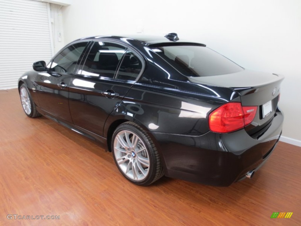 2010 3 Series 335i xDrive Sedan - Black Sapphire Metallic / Black photo #4