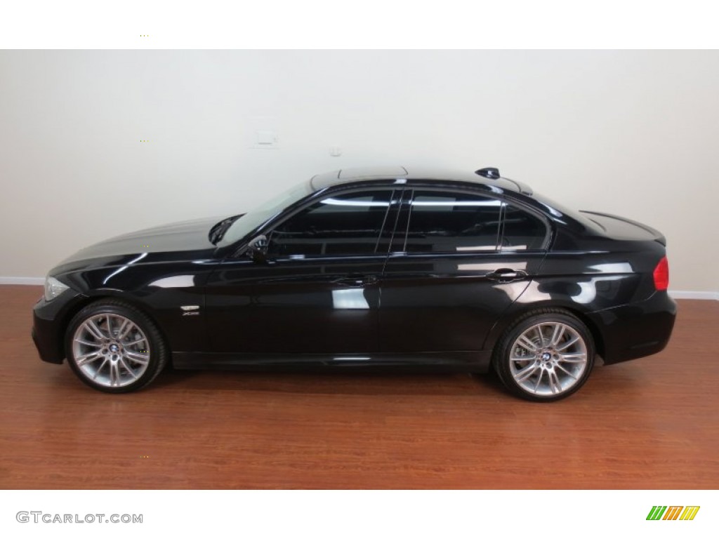 2010 3 Series 335i xDrive Sedan - Black Sapphire Metallic / Black photo #6
