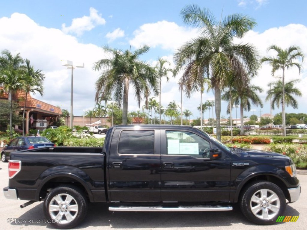 2010 F150 Lariat SuperCrew - Tuxedo Black / Black photo #5