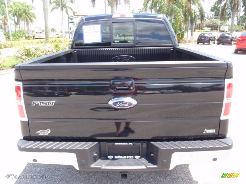 2010 F150 Lariat SuperCrew - Tuxedo Black / Black photo #7