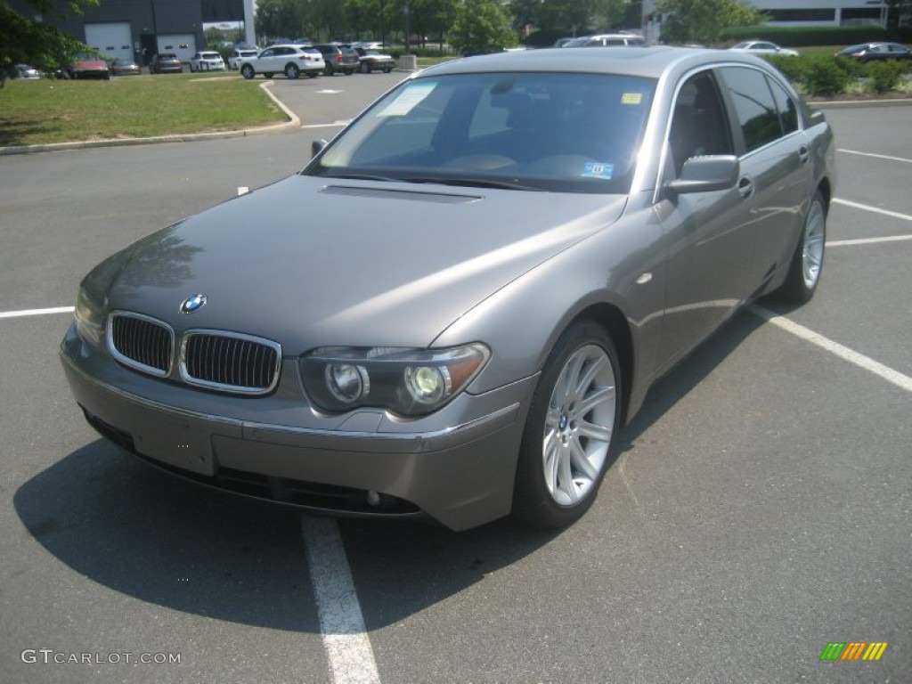 2003 7 Series 745Li Sedan - Sterling Grey Metallic / Black/Black photo #1