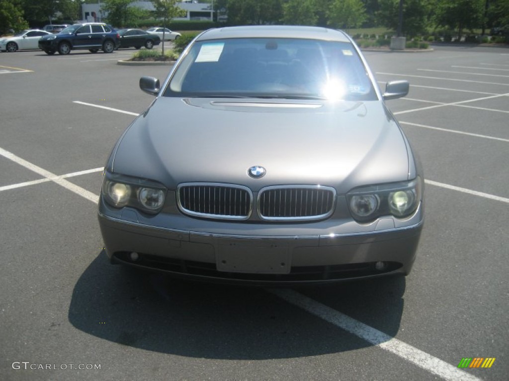 2003 7 Series 745Li Sedan - Sterling Grey Metallic / Black/Black photo #2
