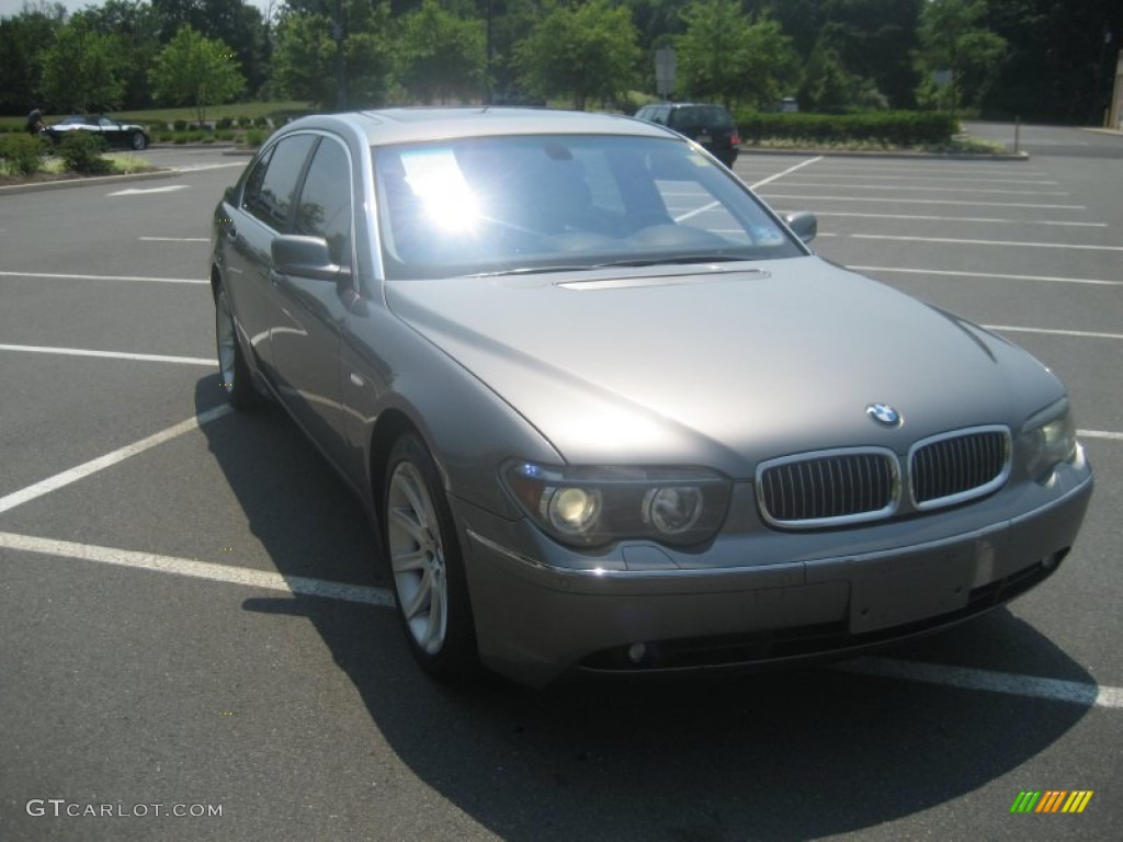 2003 7 Series 745Li Sedan - Sterling Grey Metallic / Black/Black photo #3