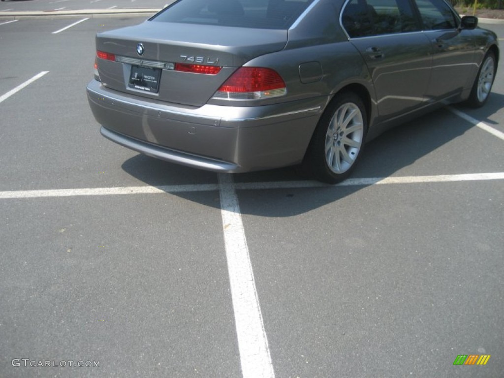2003 7 Series 745Li Sedan - Sterling Grey Metallic / Black/Black photo #6