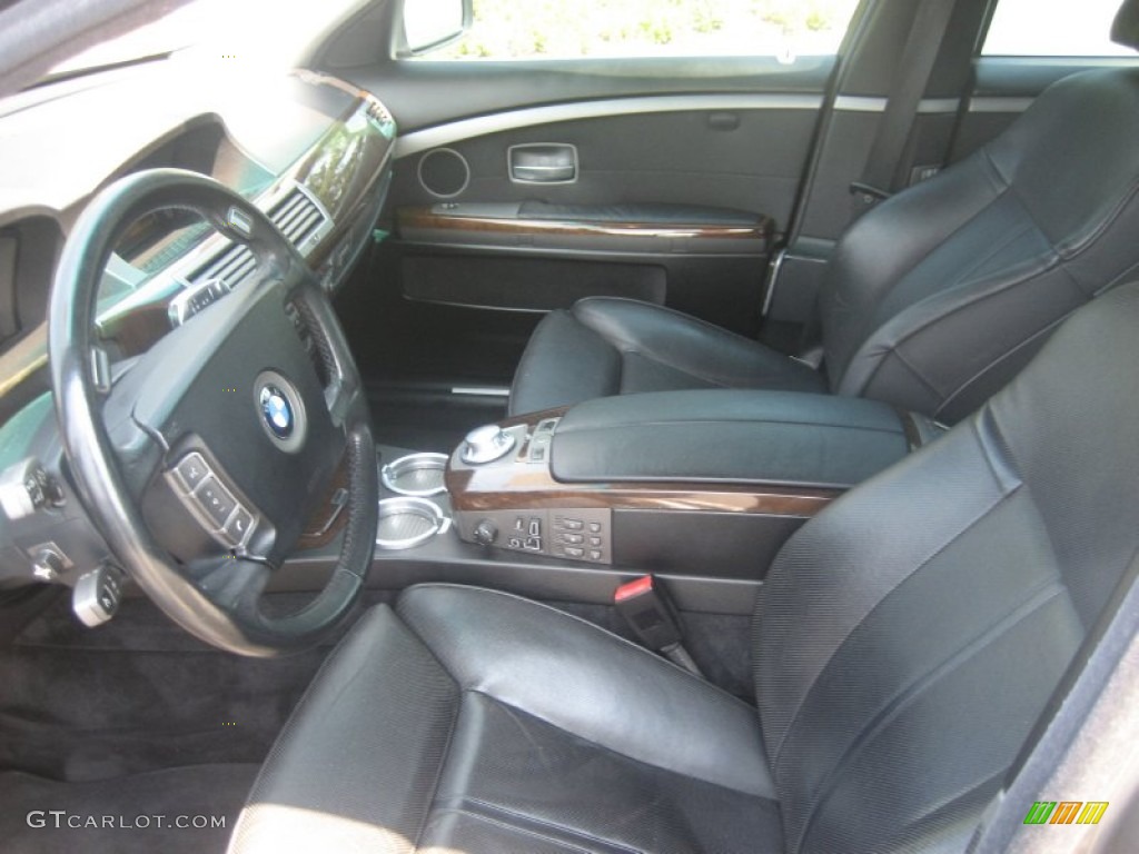 2003 7 Series 745Li Sedan - Sterling Grey Metallic / Black/Black photo #19